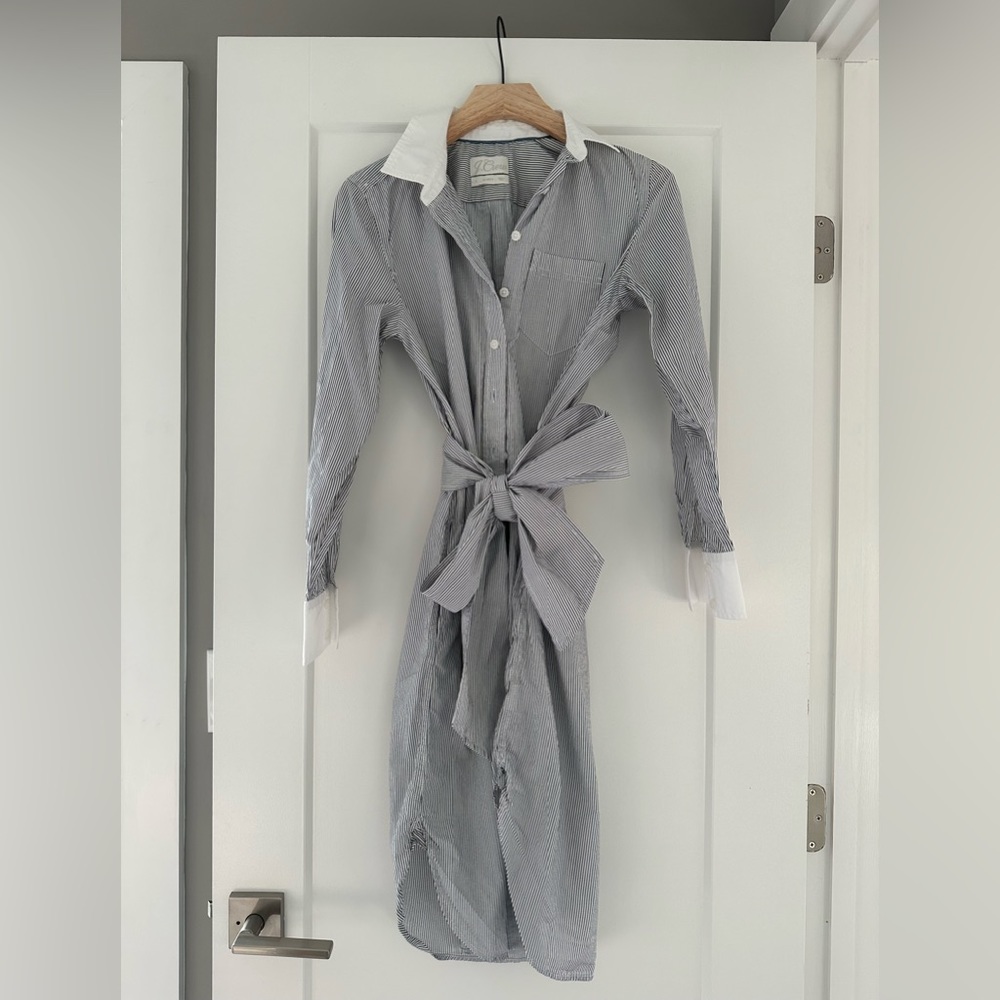 J.CREW Striped Shirt Dress